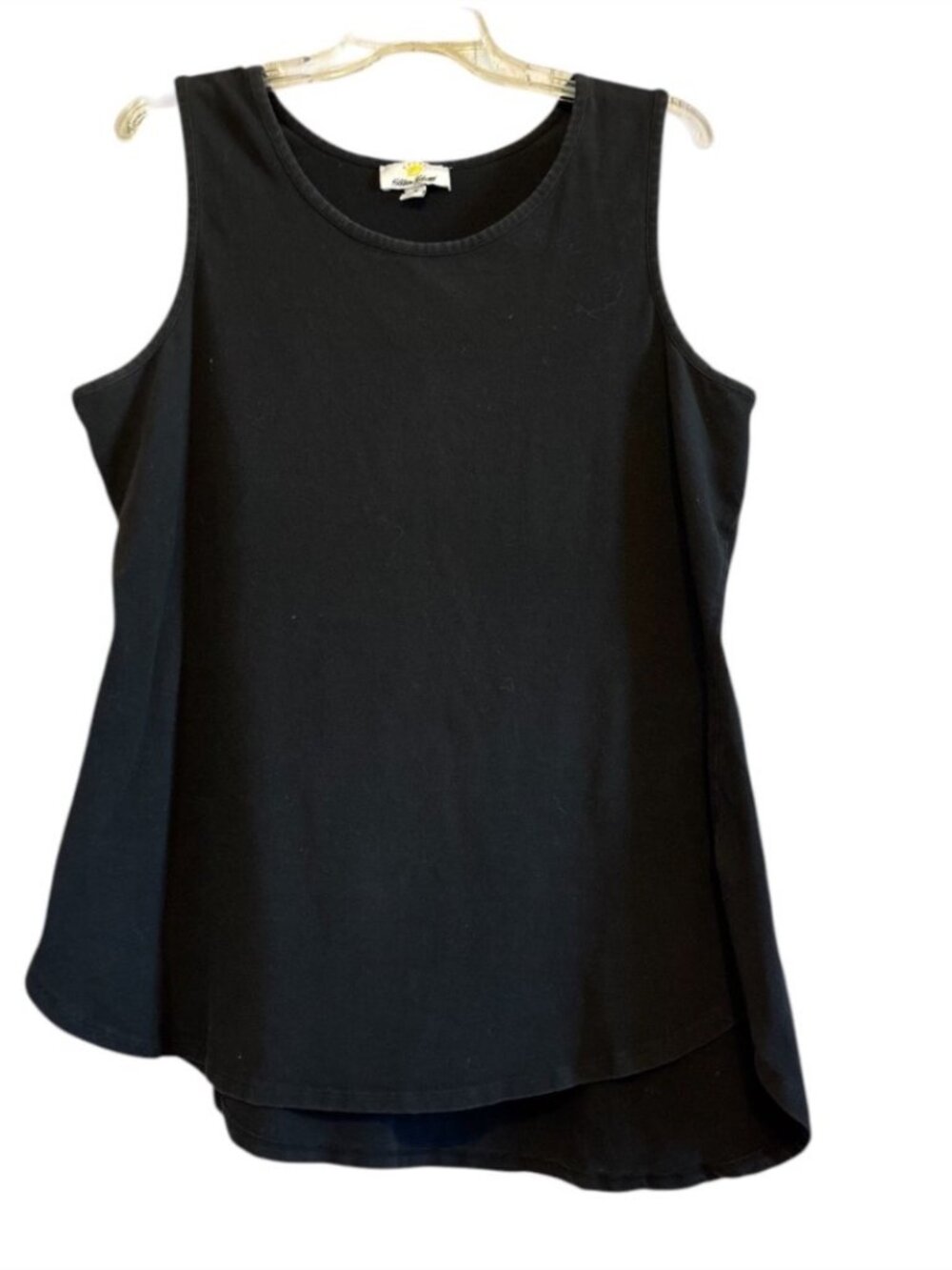 Kathleen Kirkwood Black Asymmetrical Oversized Tank Top Women’s Size 1X